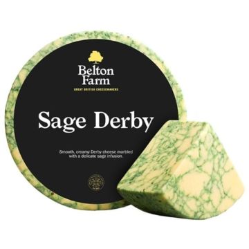 Slices of Sage Derby Cheese