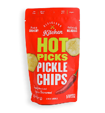 Cleveland Kitchen Bag of Hot Picks Pickle Chips