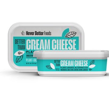Containers of Plant-Based Cream Cheese