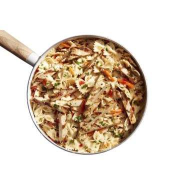 Pan of Bowtie Pasta Salad