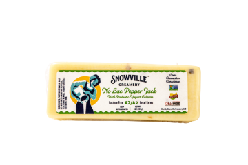 Block of pepper jack cheese