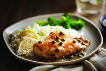 chicken piccata dish