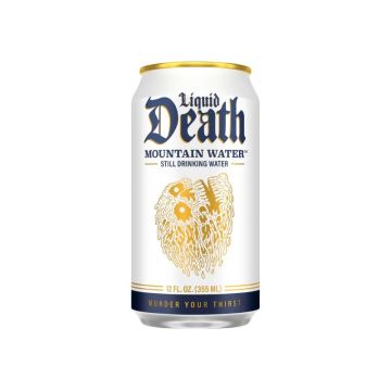 12 oz Still Liquid Death Water 