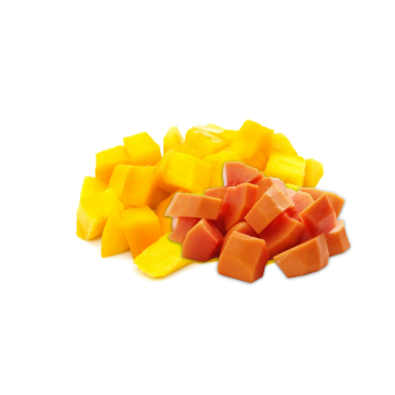Pile of Mango and Papaya Chunks