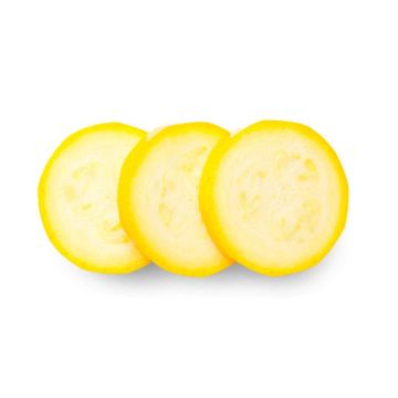 Three Thin Yellow Squash Coins